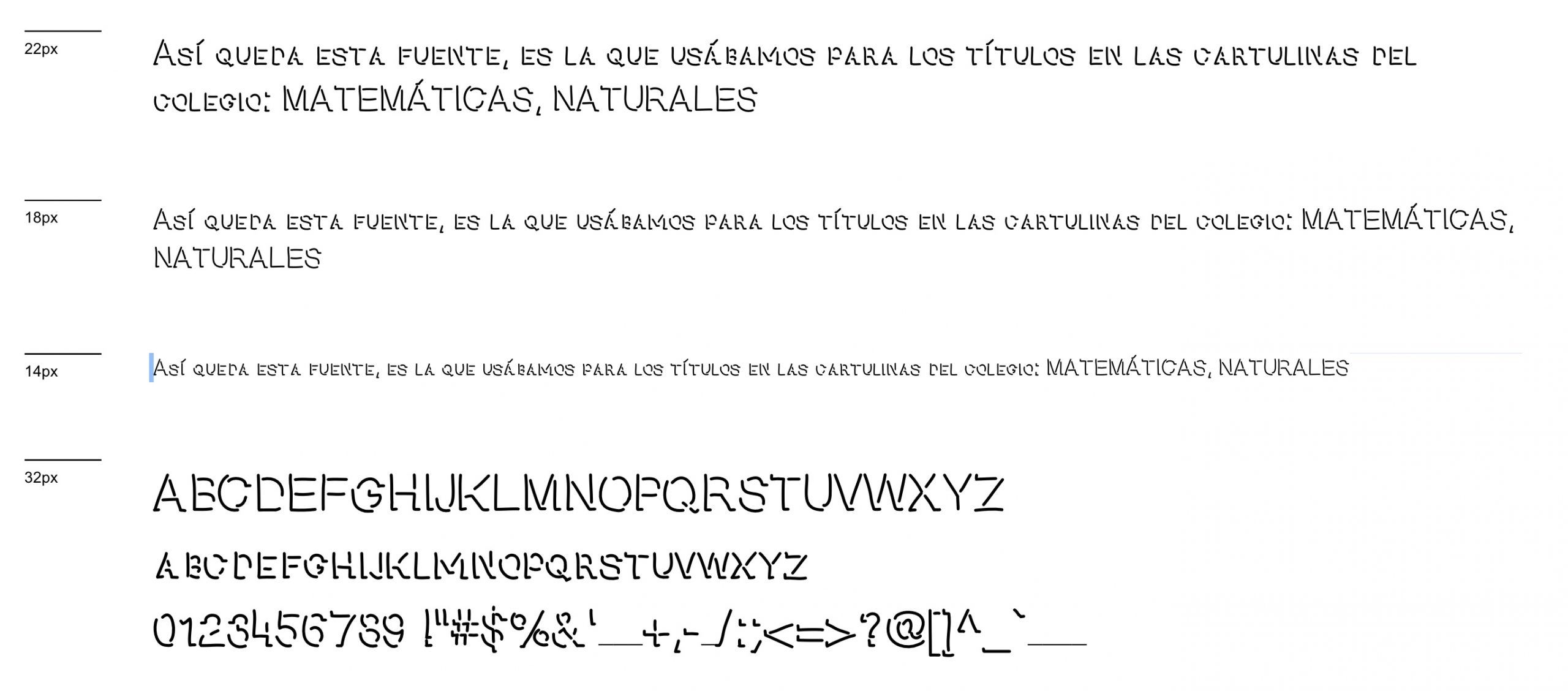 Tipografía: Sombras