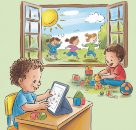 Criando en el equilibrio: Tecnología y juegos tradicionales